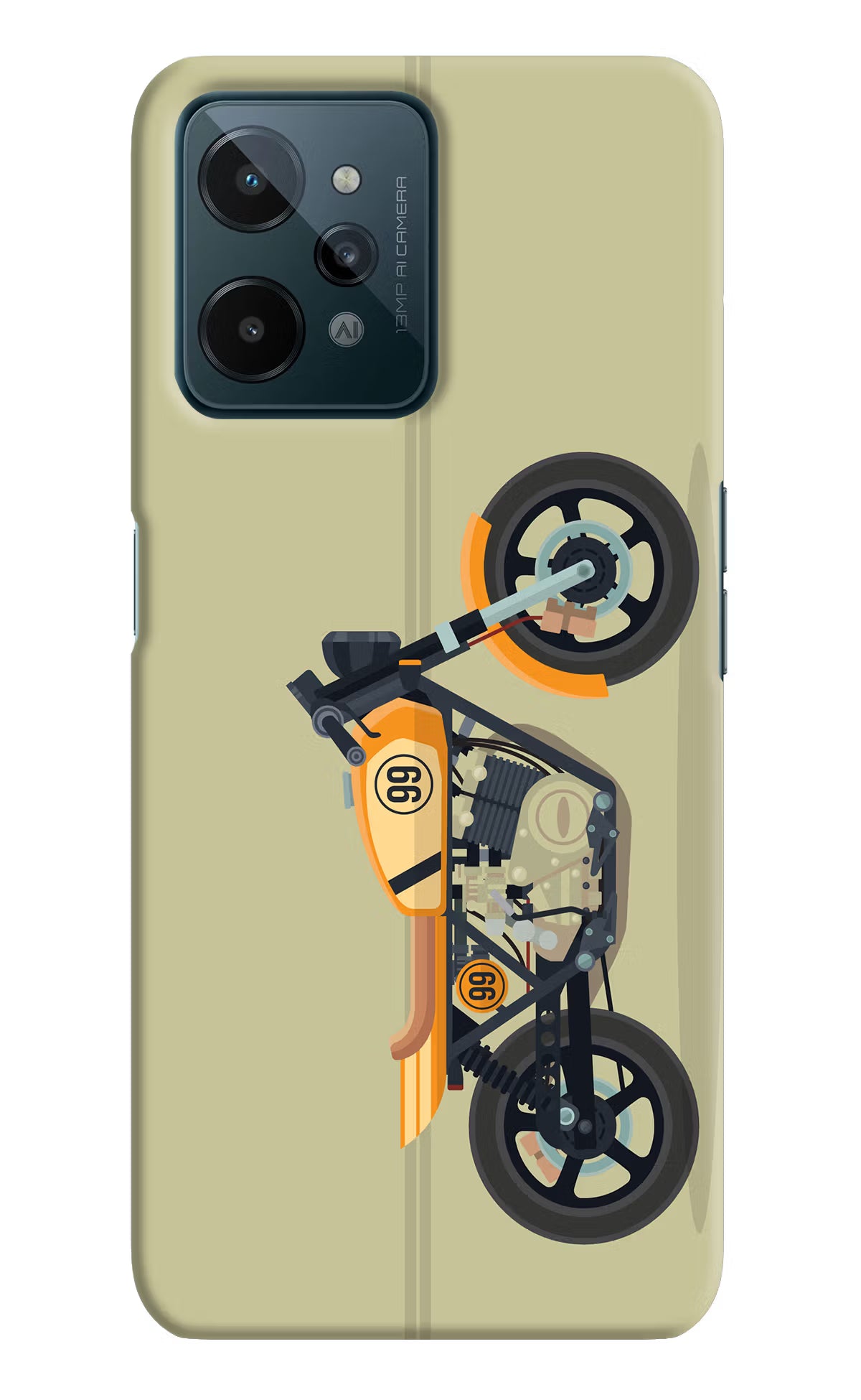 Vertical Speedster Realme C31 Hard Case Back Cover by Casekaro