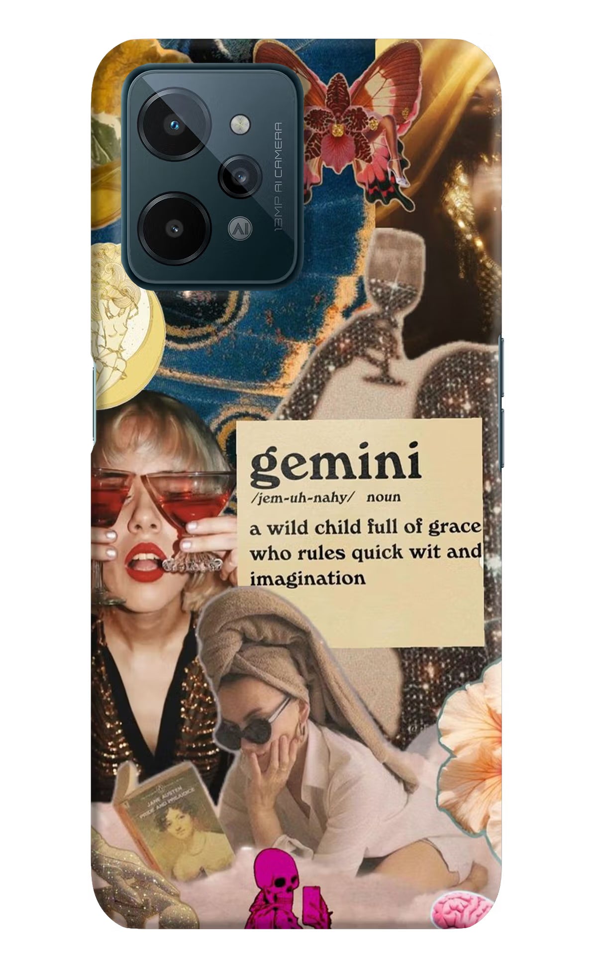 Gemini Zodiac Realme C31 Hard Case Back Cover by Casekaro