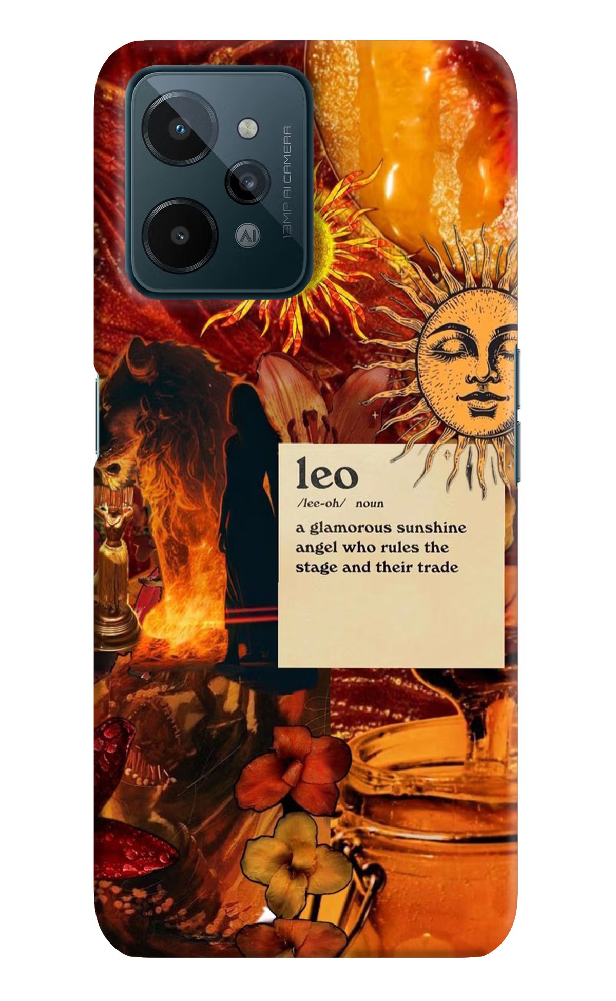 Leo Zodiac Realme C31 Hard Case Back Cover by Casekaro