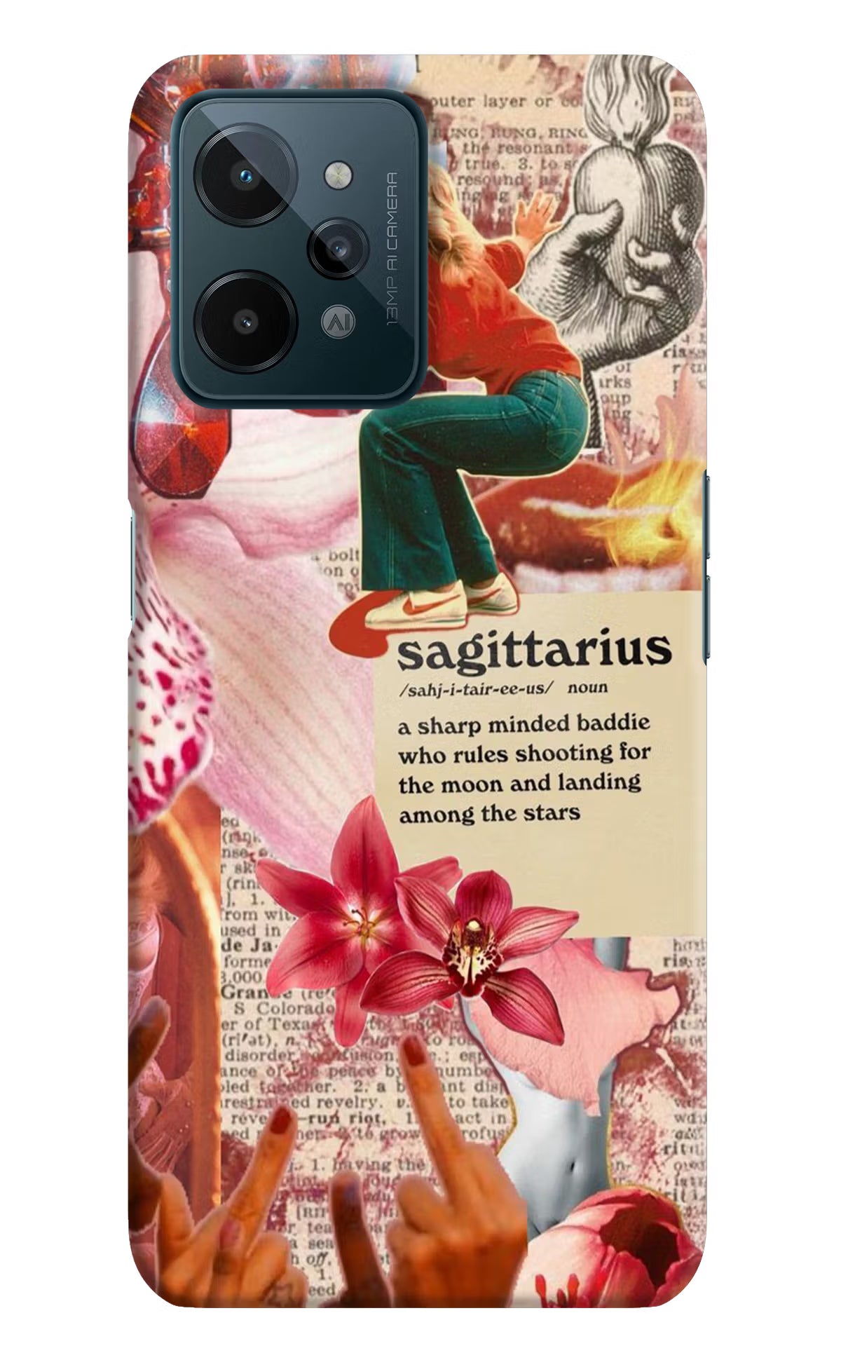Sagittarius Zodiac Realme C31 Hard Case Back Cover by Casekaro