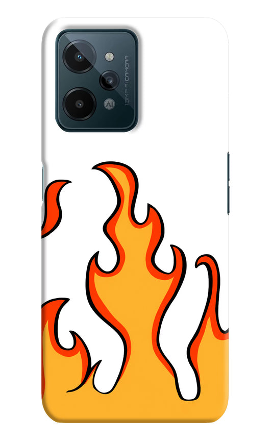Fired Up – White Realme C31 Hard Case Back Cover by Casekaro