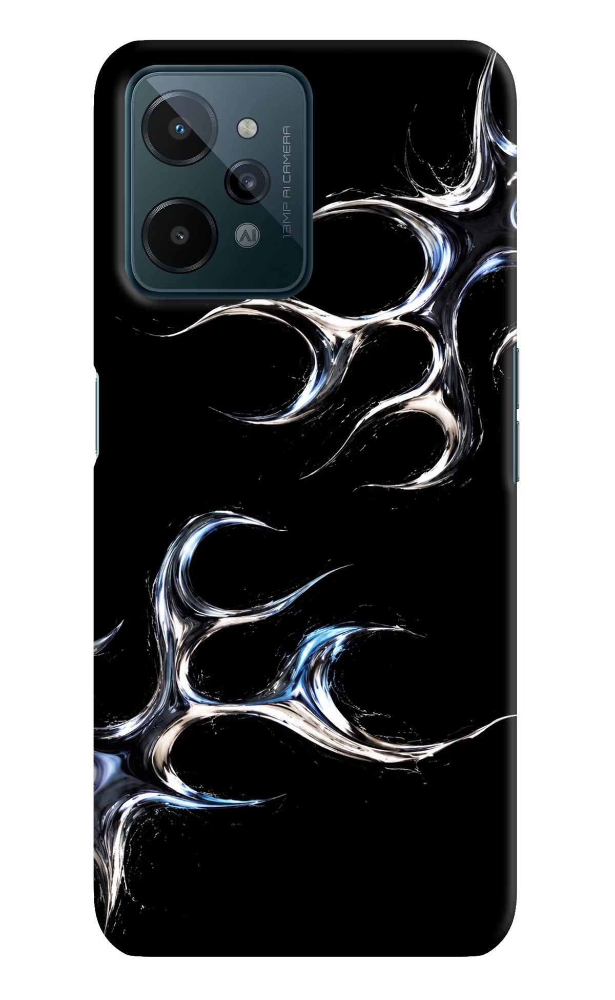 Chrome Tribal Realme C31 Hard Case Back Cover by Casekaro