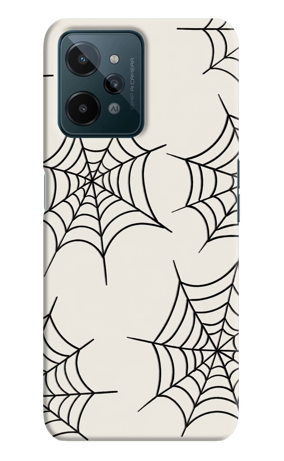 Spider Web Realme C31 Hard Case Back Cover by Casekaro