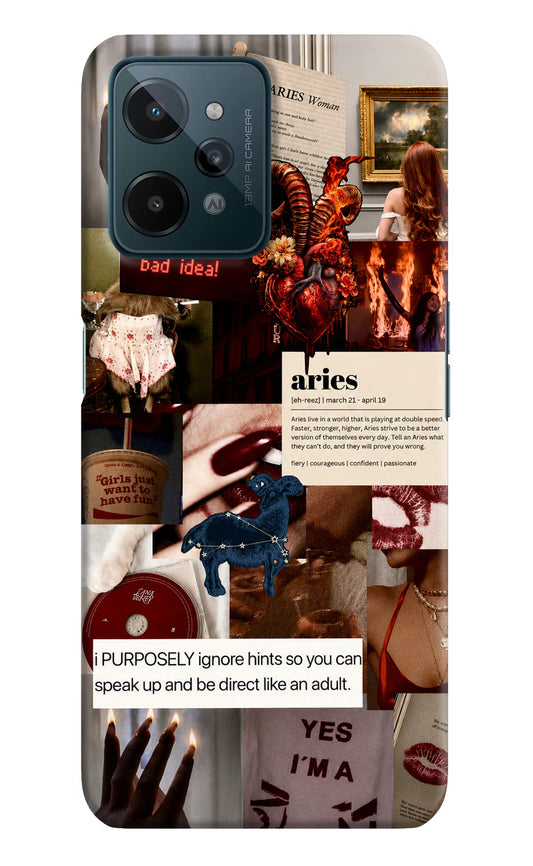 Zodiac Aries Realme C31 Hard Case Back Cover by Casekaro
