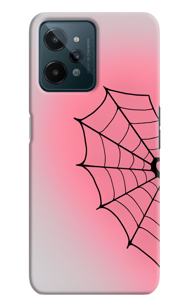 Pink Web Realme C31 Hard Case Back Cover by Casekaro