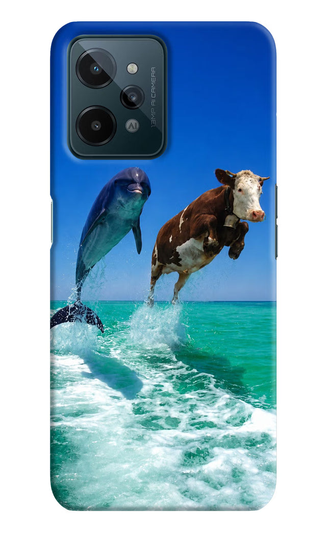 Dolphin vs Cow Realme C31 Hard Case Back Cover by Casekaro