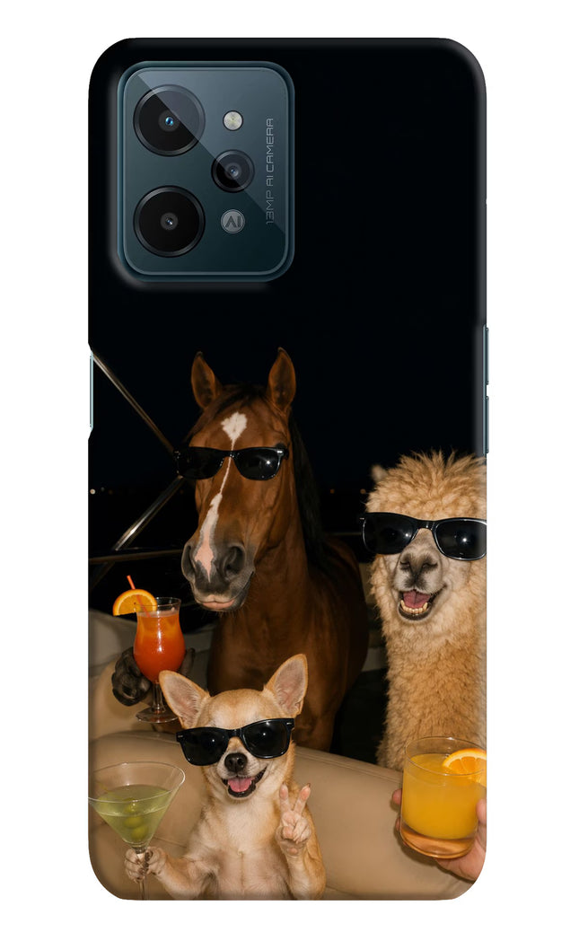 Party Squad Realme C31 Hard Case Back Cover by Casekaro