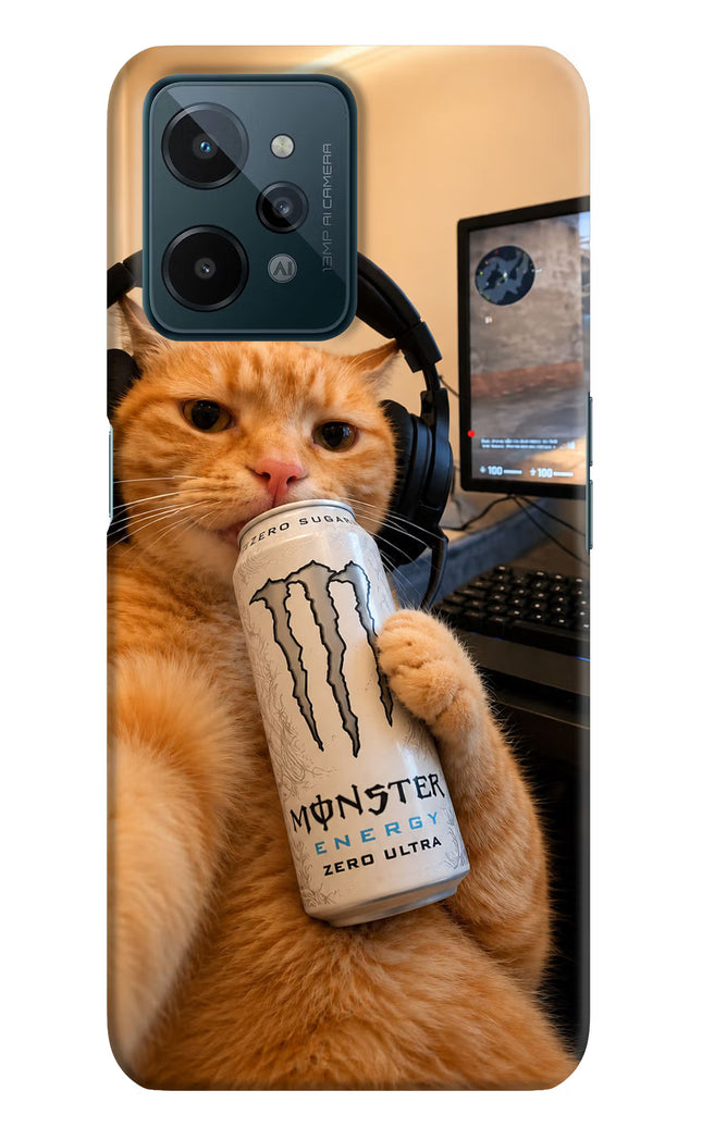 Gamer Cat Energy Realme C31 Hard Case Back Cover by Casekaro