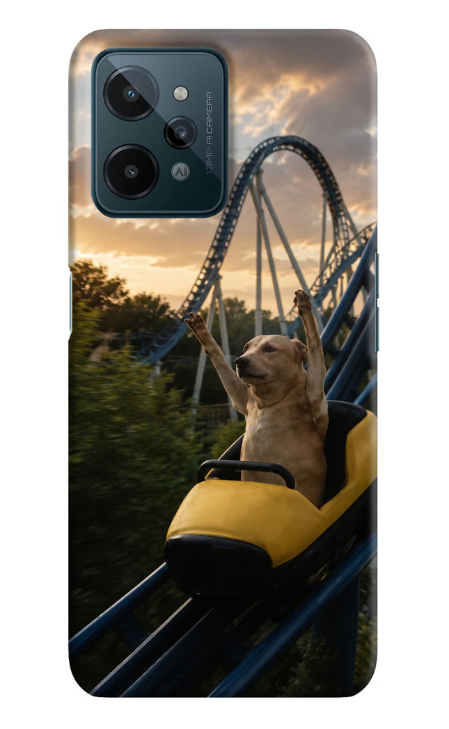 Rollercoaster Dog Realme C31 Hard Case Back Cover by Casekaro