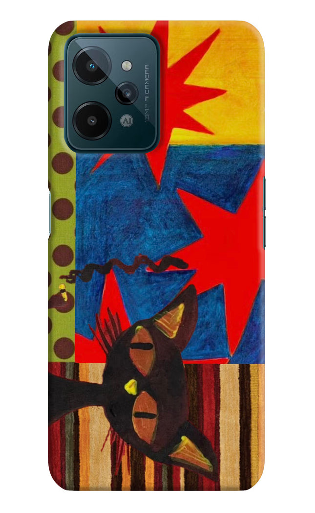 Pop Cat Realme C31 Hard Case Back Cover by Casekaro