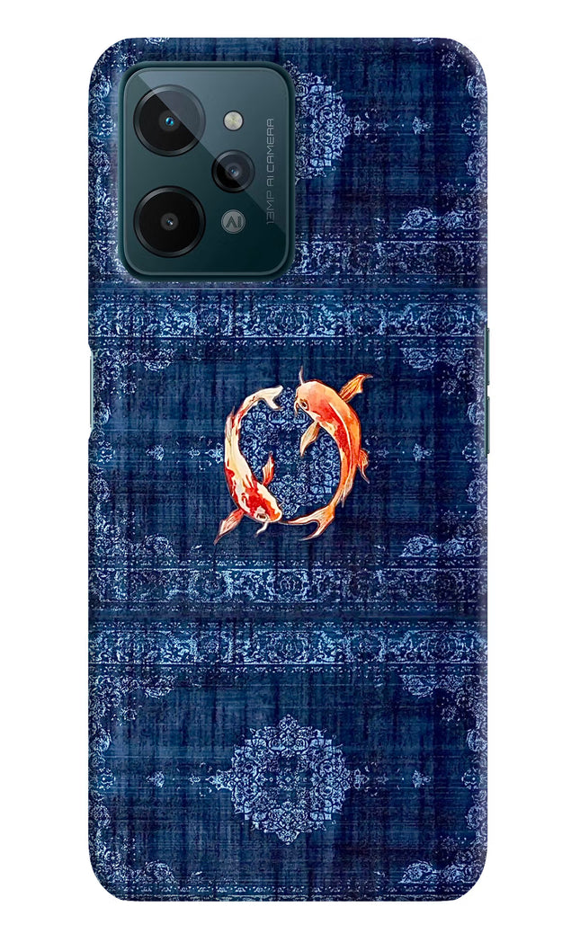 Koi Blue Realme C31 Hard Case Back Cover by Casekaro