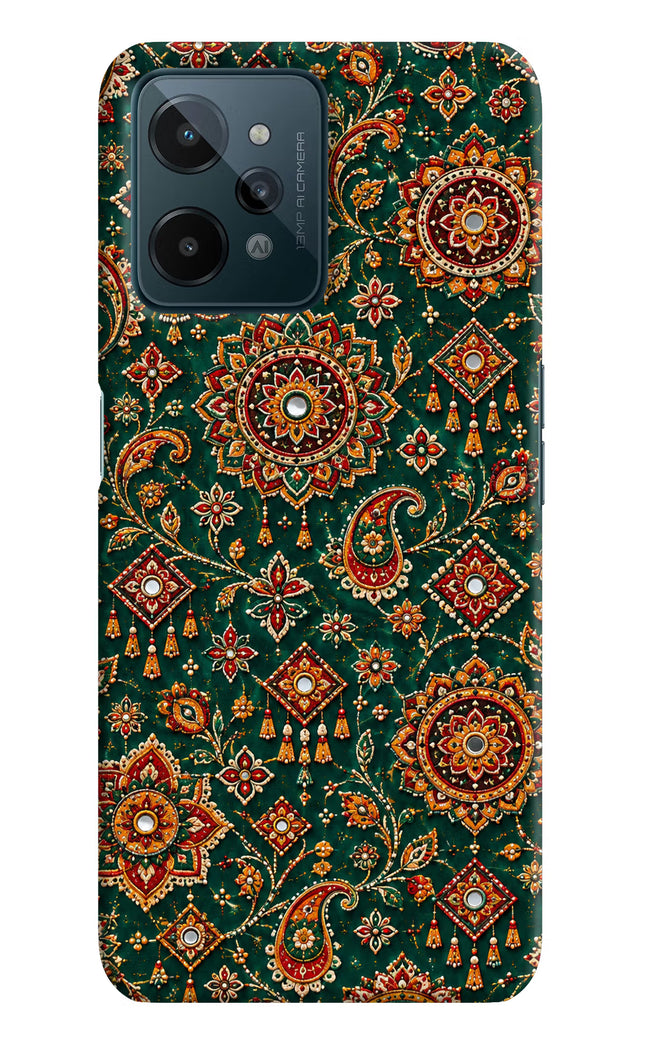 Green Pataka Realme C31 Hard Case Back Cover by Casekaro