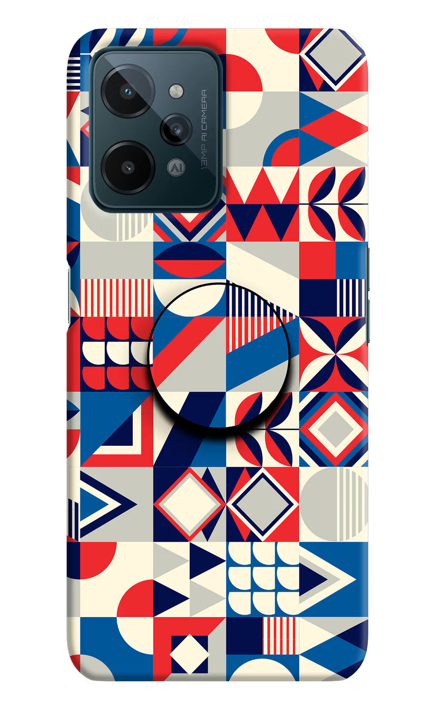 Colorful Pattern Realme C31 Pop Case, Hard case