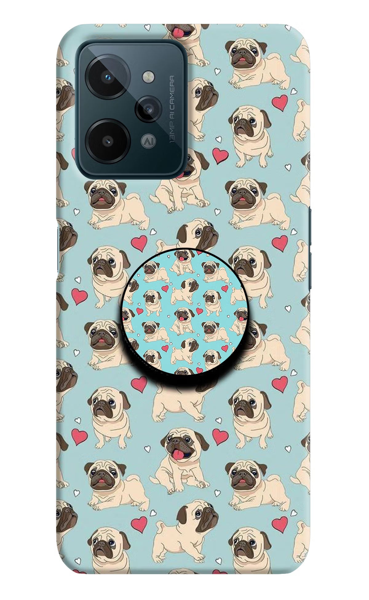 Pug Dog Realme C31 Pop Case by Casekaro