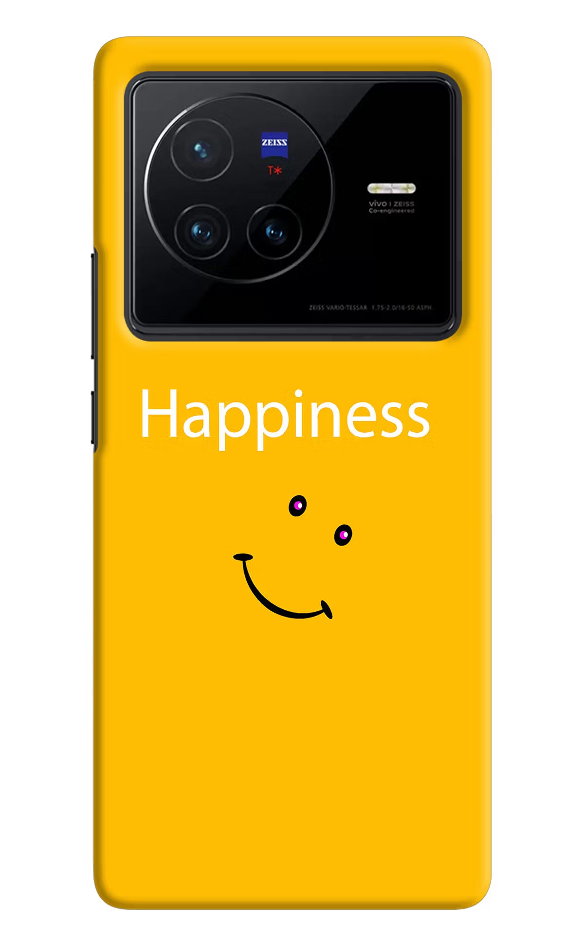 Happiness With Smiley Vivo X80 Hard Case Back Cover by Casekaro