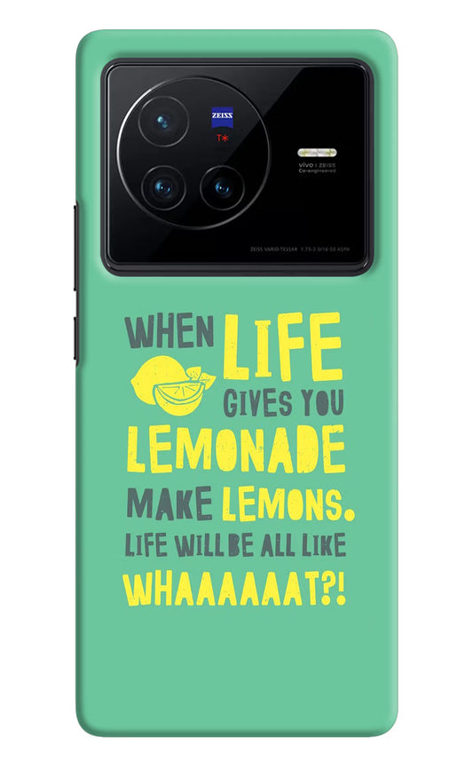 Quote Vivo X80 Hard Case Back Cover by Casekaro