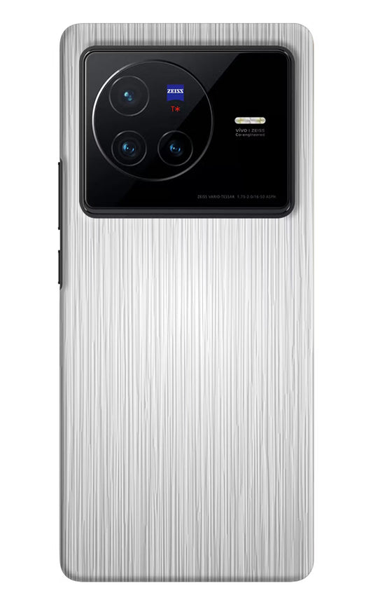 Wooden Grey Texture Vivo X80 Hard Case Back Cover by Casekaro