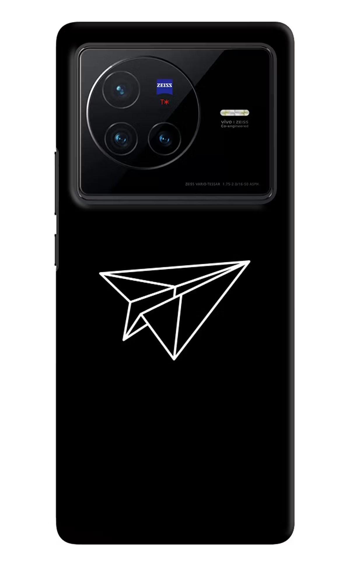 Paper Plane White Vivo X80 Hard Case Back Cover by Casekaro