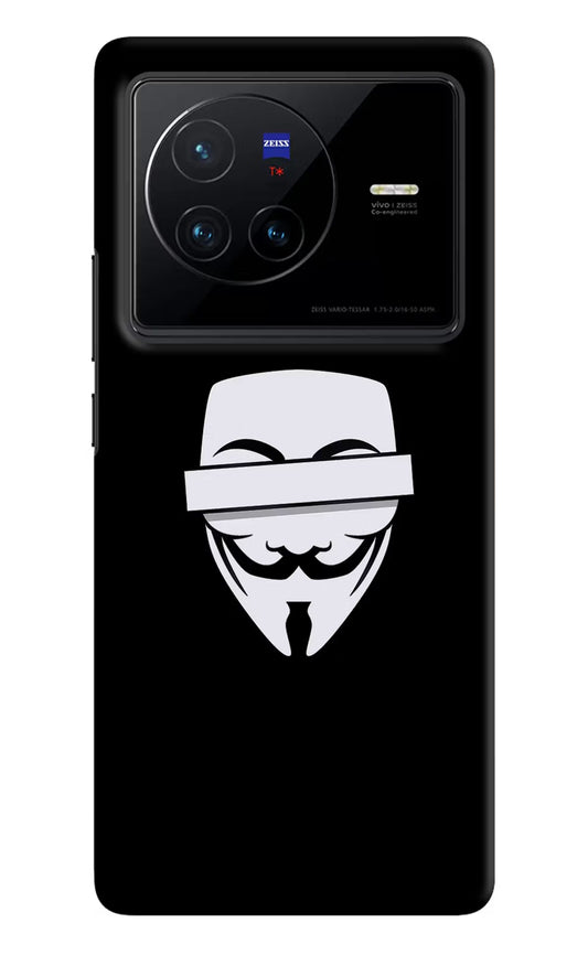 Anonymous Face Vivo X80 Hard Case Back Cover by Casekaro