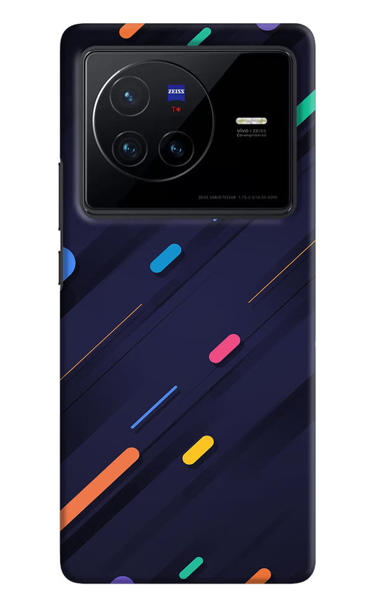Abstract Design Vivo X80 Hard Case Back Cover by Casekaro