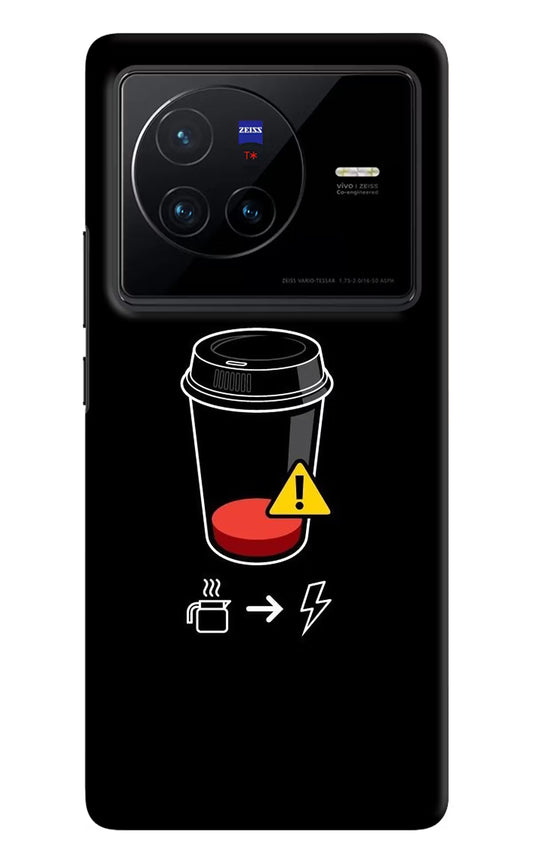 Coffee Vivo X80 Hard Case Back Cover by Casekaro