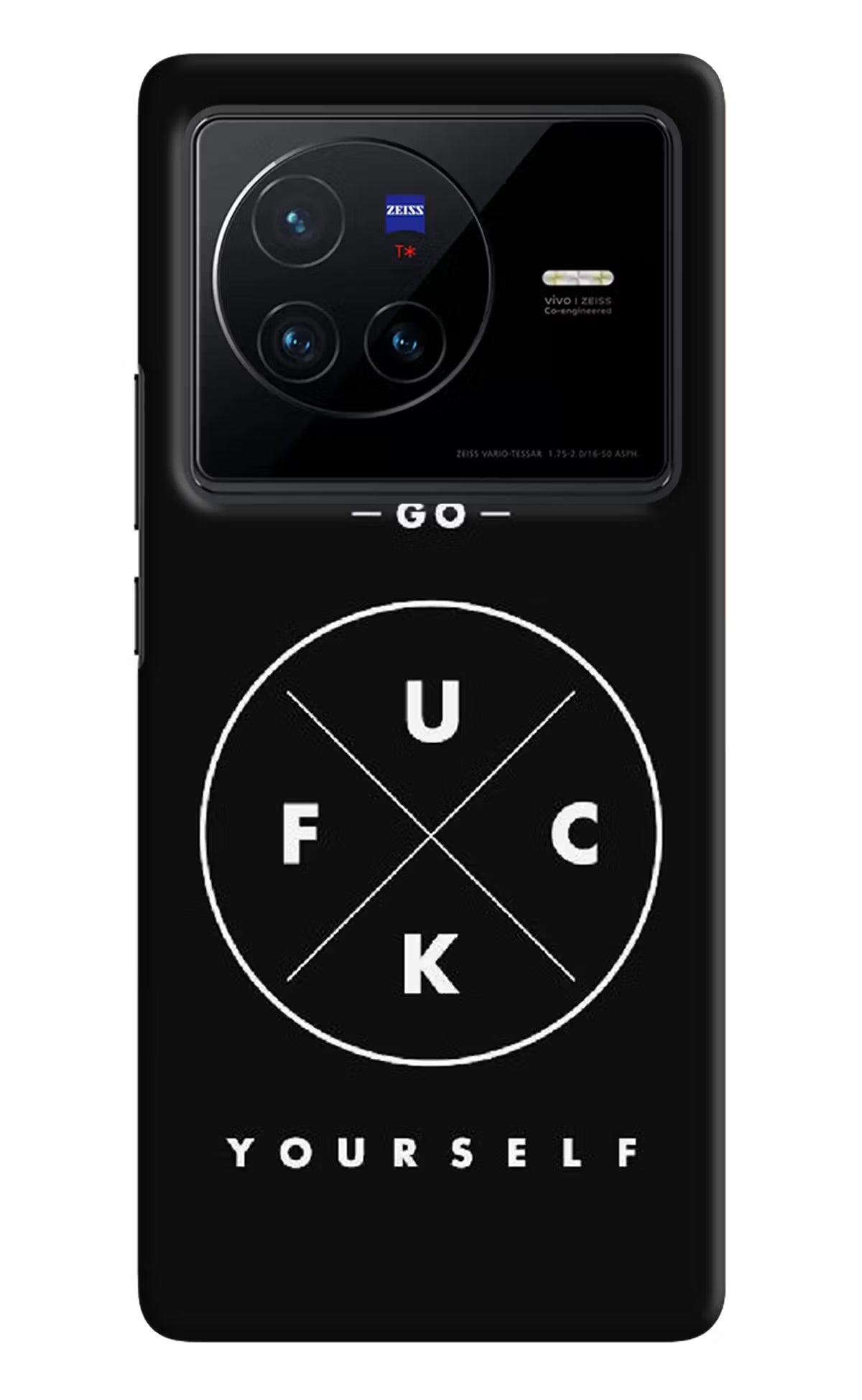 Go Fuck Yourself Vivo X80 Hard Case Back Cover by Casekaro