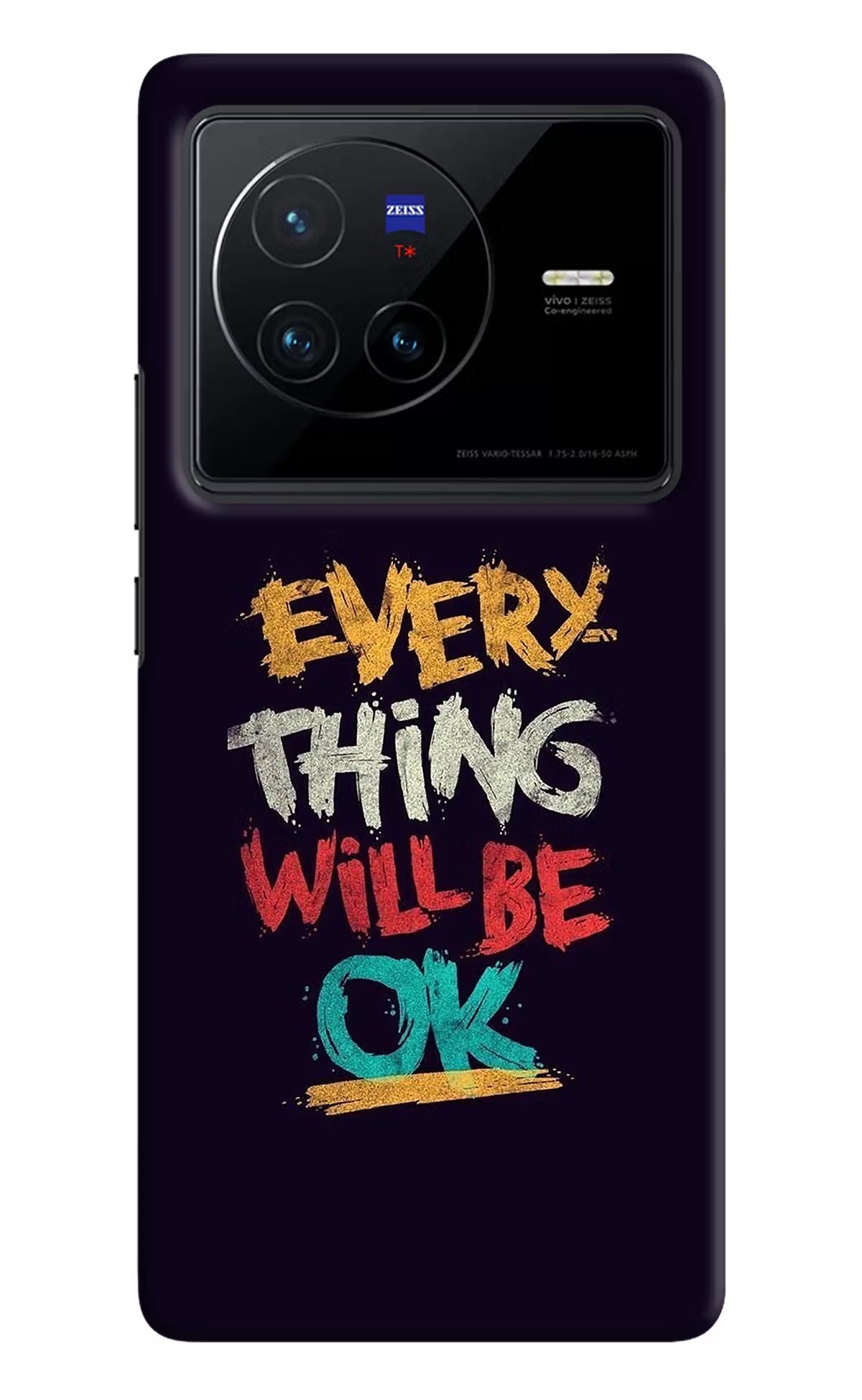 Everything Will Be Ok Vivo X80 Hard Case Back Cover by Casekaro