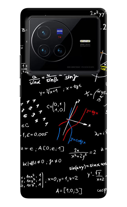 Mathematics Formula Vivo X80 Hard Case Back Cover by Casekaro