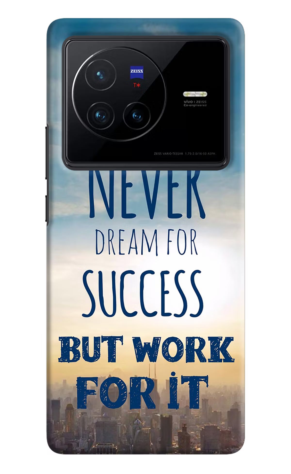 Never Dream For Success But Work For It Vivo X80 Hard Case Back Cover by Casekaro