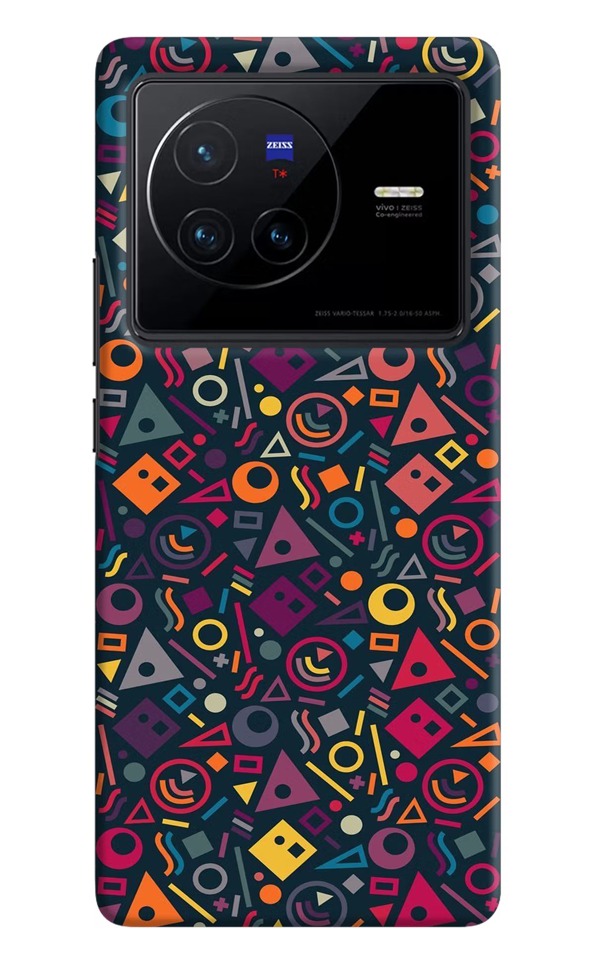Geometric Abstract Vivo X80 Hard Case Back Cover by Casekaro