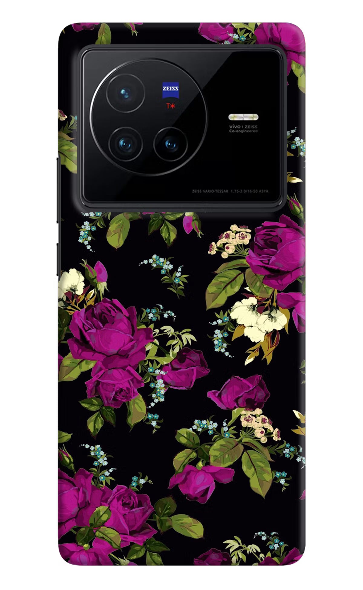 Flowers Vivo X80 Hard Case Back Cover by Casekaro