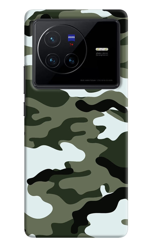 Camouflage Vivo X80 Hard Case Back Cover by Casekaro
