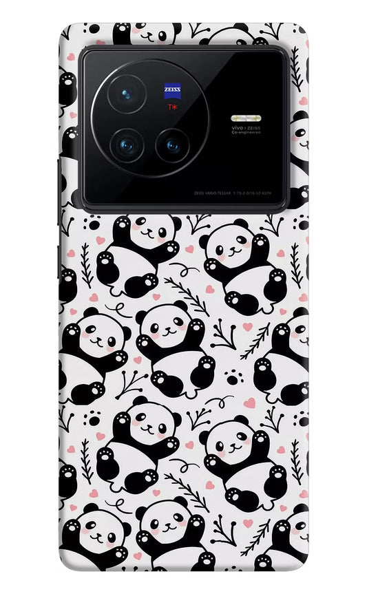 Cute Panda Vivo X80 Hard Case Back Cover by Casekaro