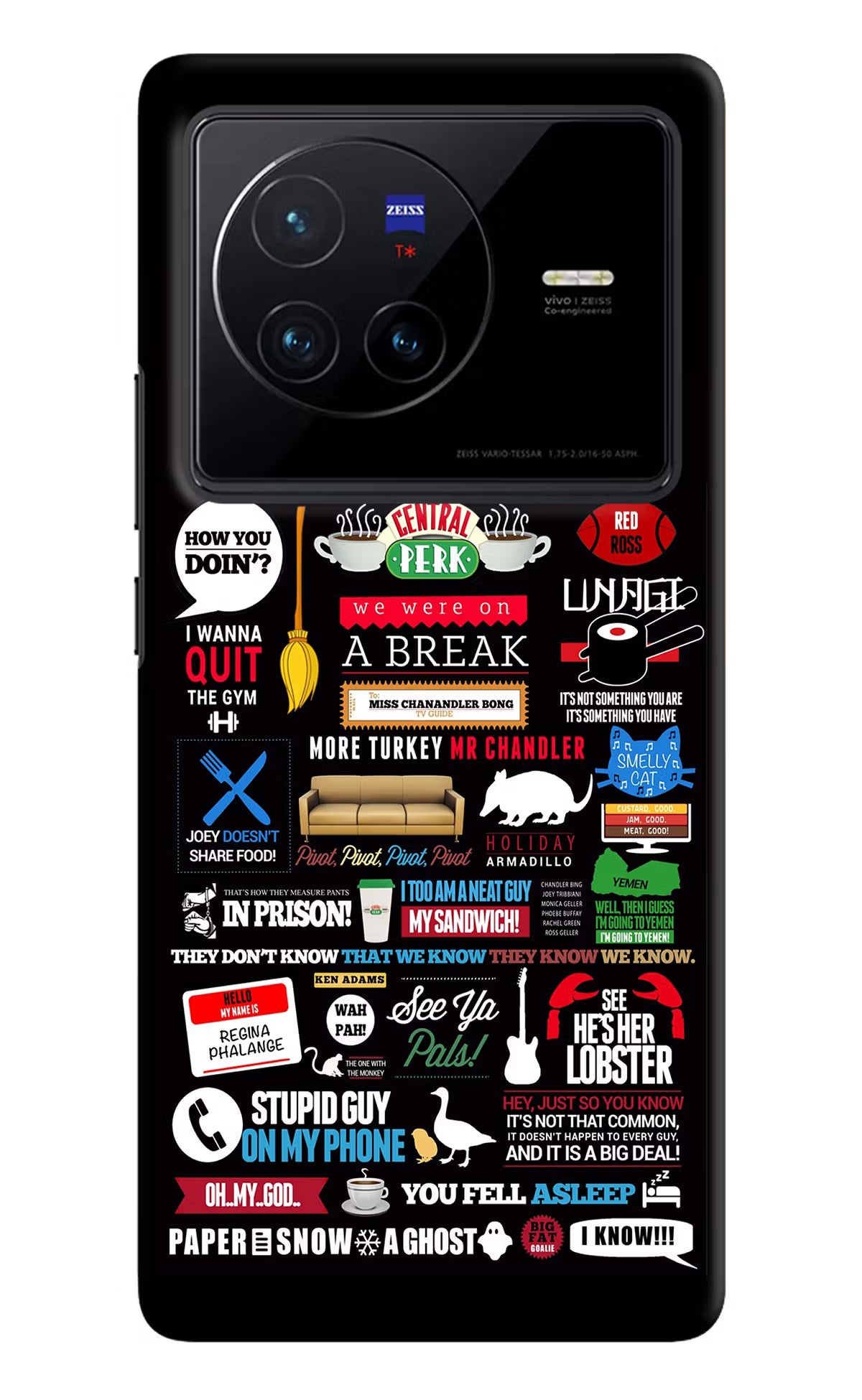 FRIENDS Vivo X80 Hard Case Back Cover by Casekaro