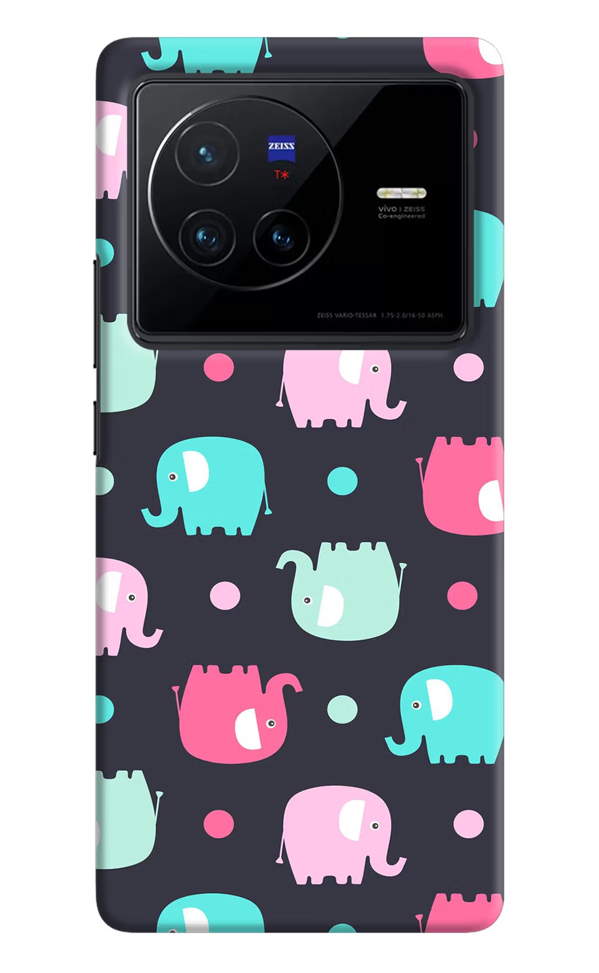 Elephants Vivo X80 Hard Case Back Cover by Casekaro