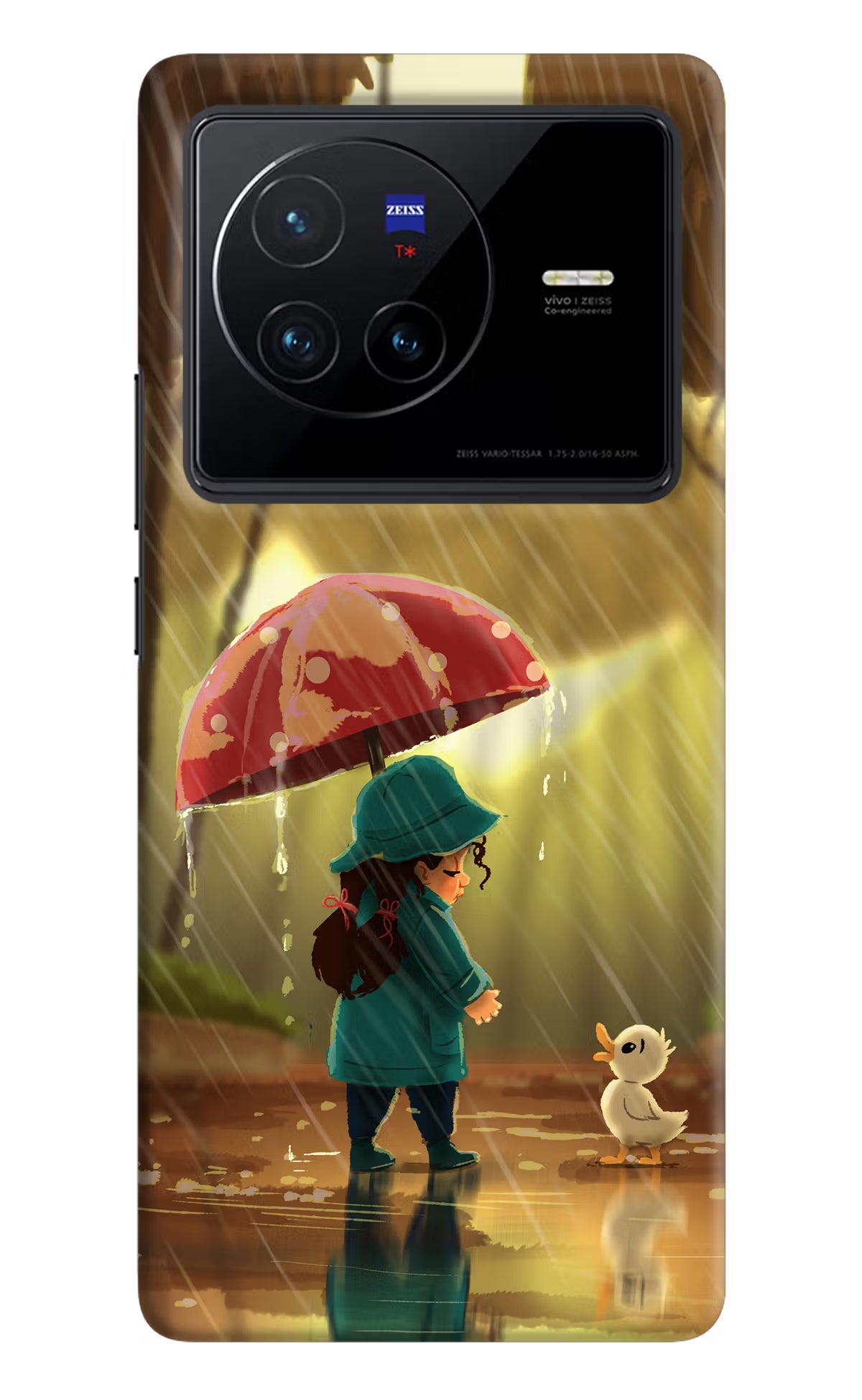 Rainy Day Vivo X80 Hard Case Back Cover by Casekaro