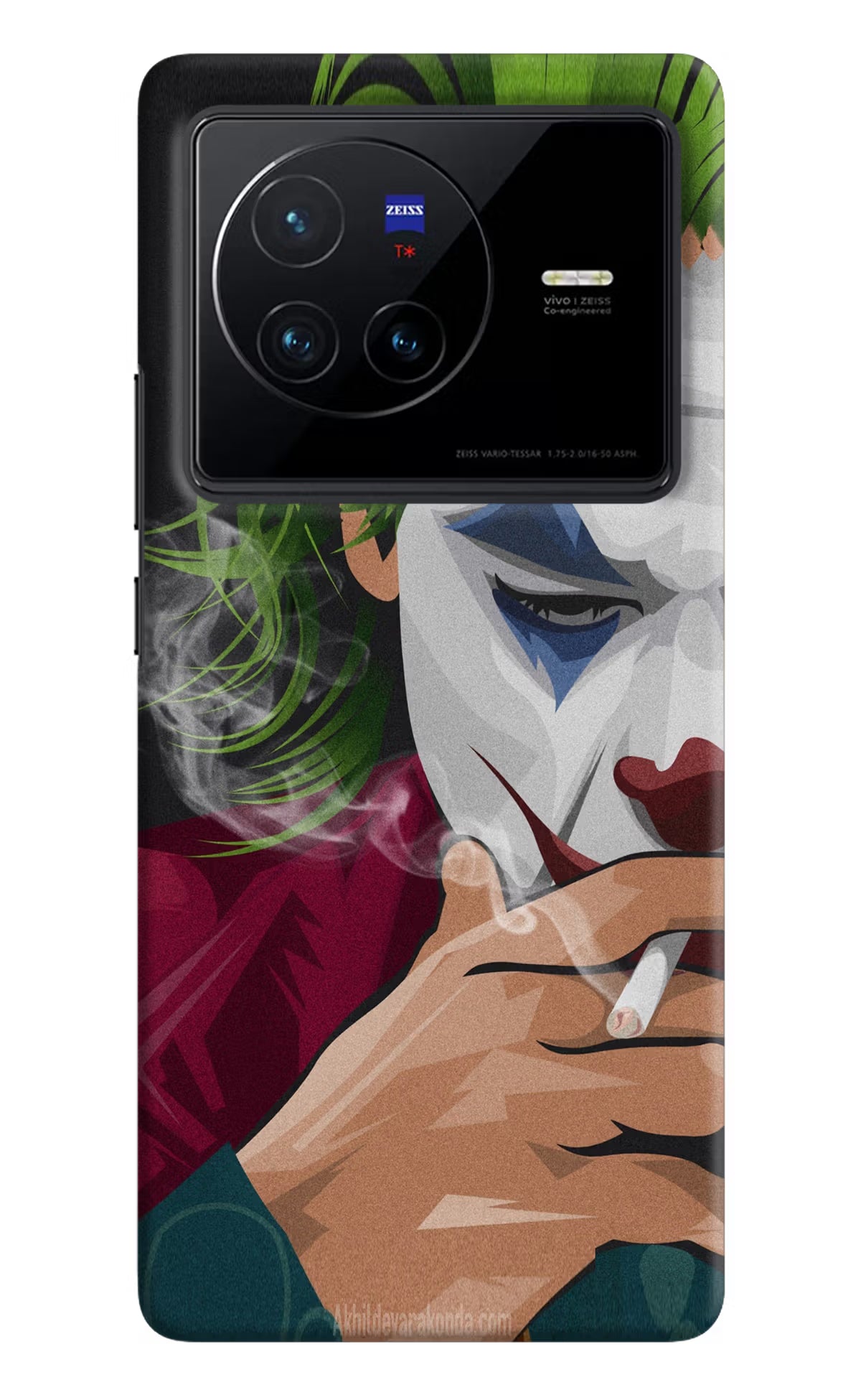 Joker Smoking Vivo X80 Hard Case Back Cover by Casekaro