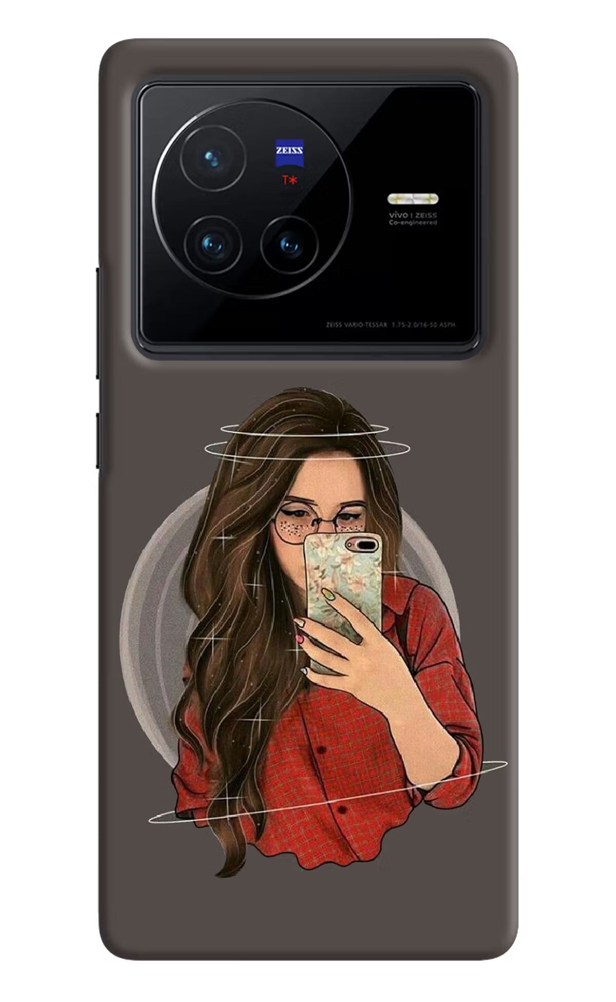 Selfie Queen Vivo X80 Hard Case Back Cover by Casekaro