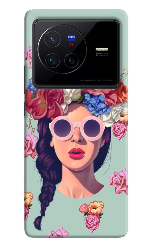 Pretty Girl Vivo X80 Hard Case Back Cover by Casekaro