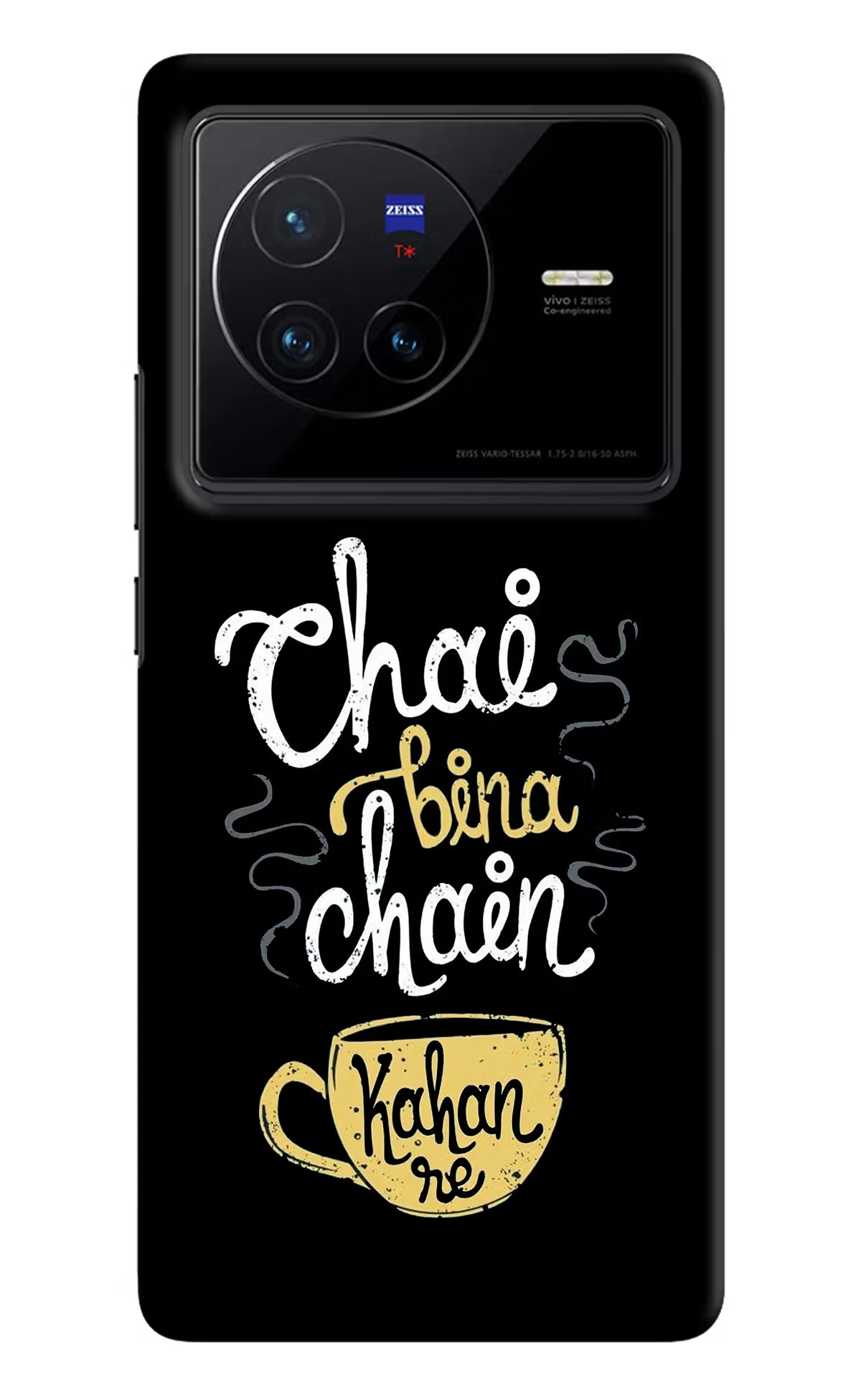 Chai Bina Chain Kaha Re Vivo X80 Hard Case Back Cover by Casekaro