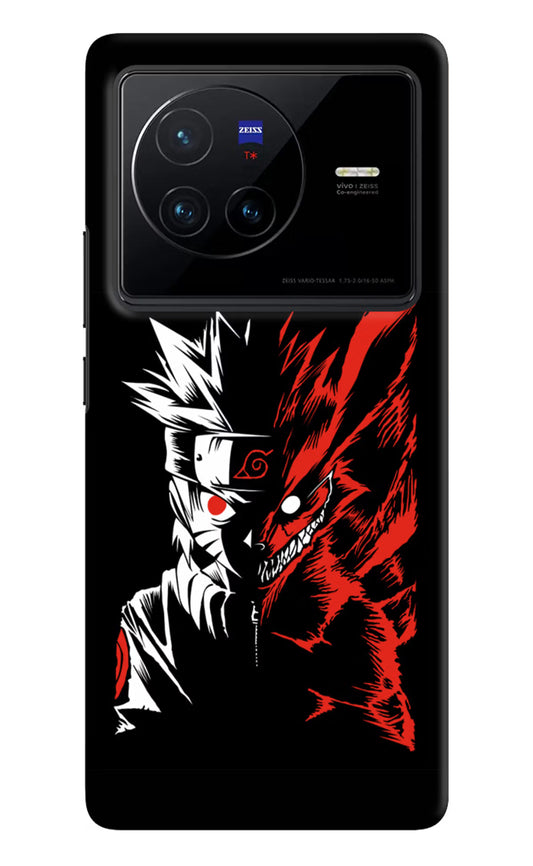 Naruto Two Face Vivo X80 Hard Case Back Cover by Casekaro
