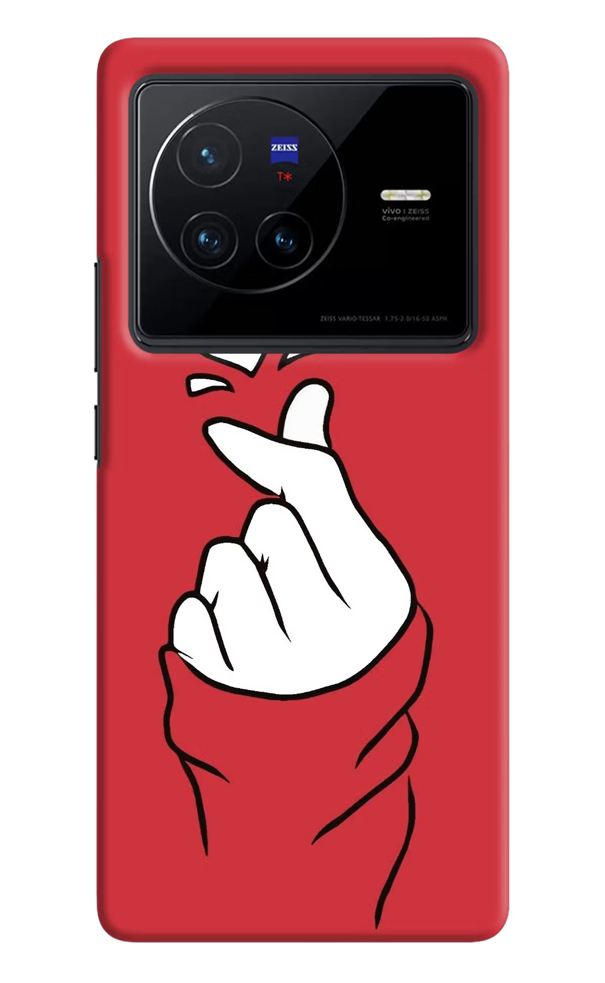 Korean Love Sign Vivo X80 Hard Case Back Cover by Casekaro