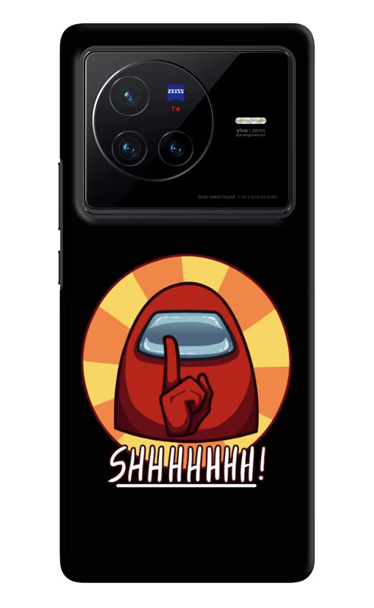 Among Us Shhh! Vivo X80 Hard Case Back Cover by Casekaro