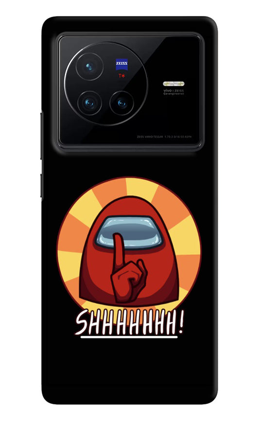 Among Us Shhh! Vivo X80 Hard Case Back Cover by Casekaro
