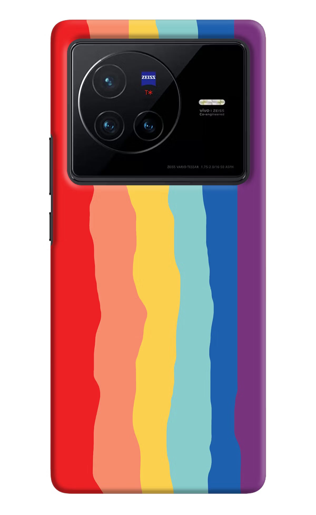 Rainbow Vivo X80 Hard Case Back Cover by Casekaro
