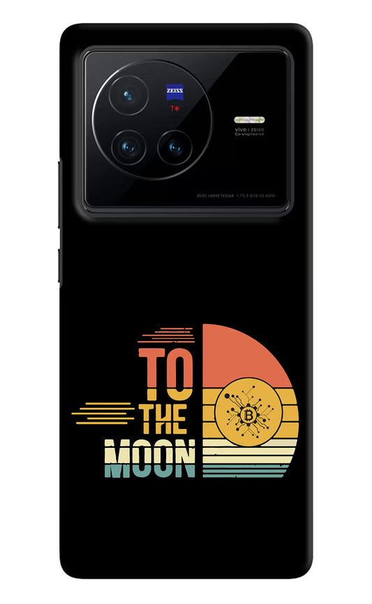 To the Moon Vivo X80 Hard Case Back Cover by Casekaro