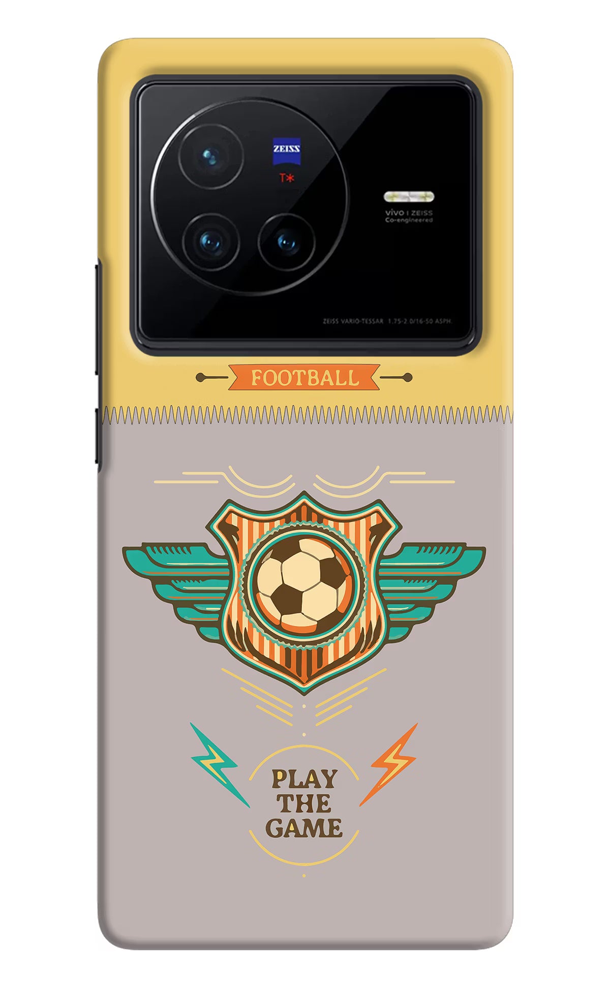 Football Vivo X80 Hard Case Back Cover by Casekaro