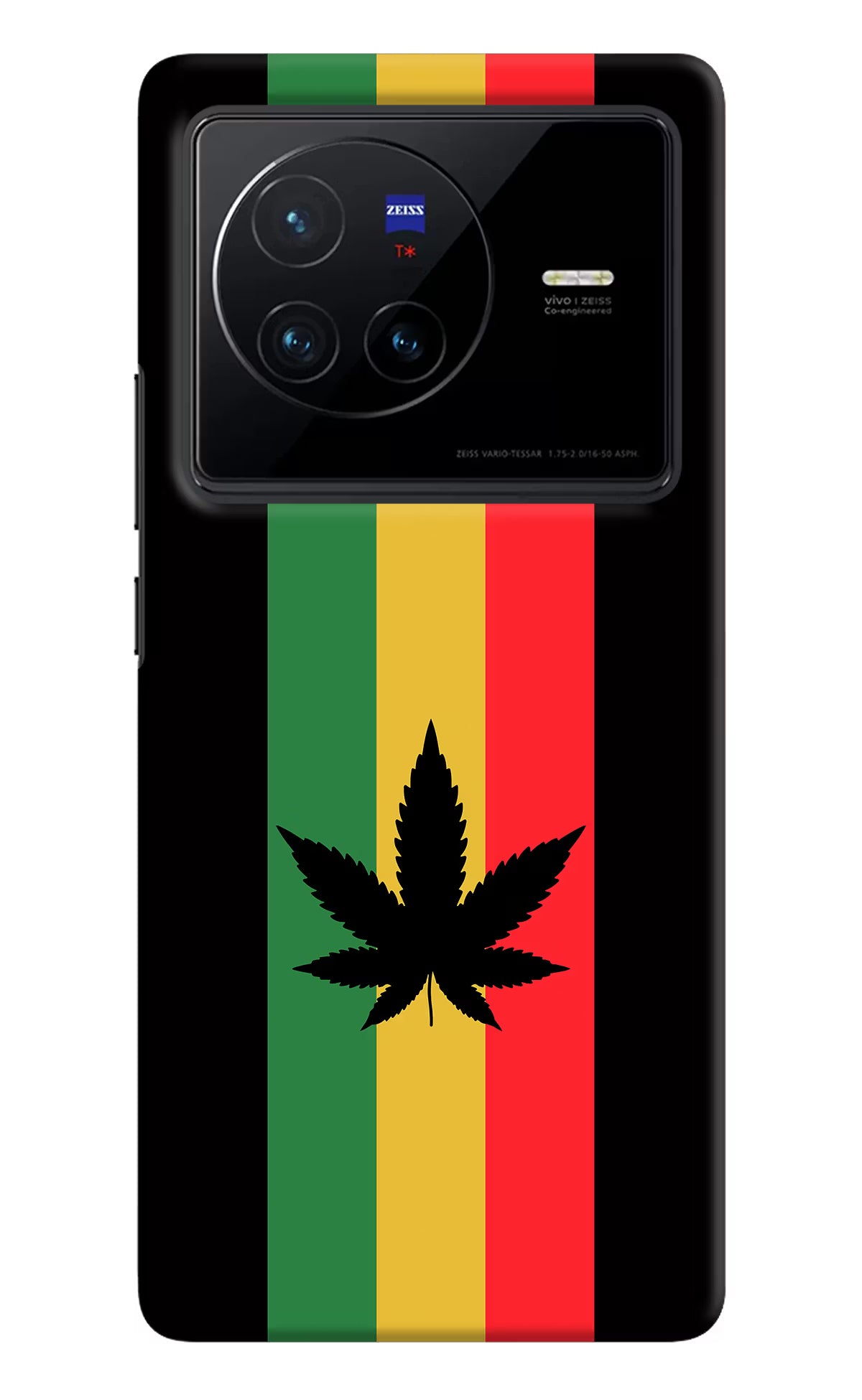 Weed Flag Vivo X80 Hard Case Back Cover by Casekaro