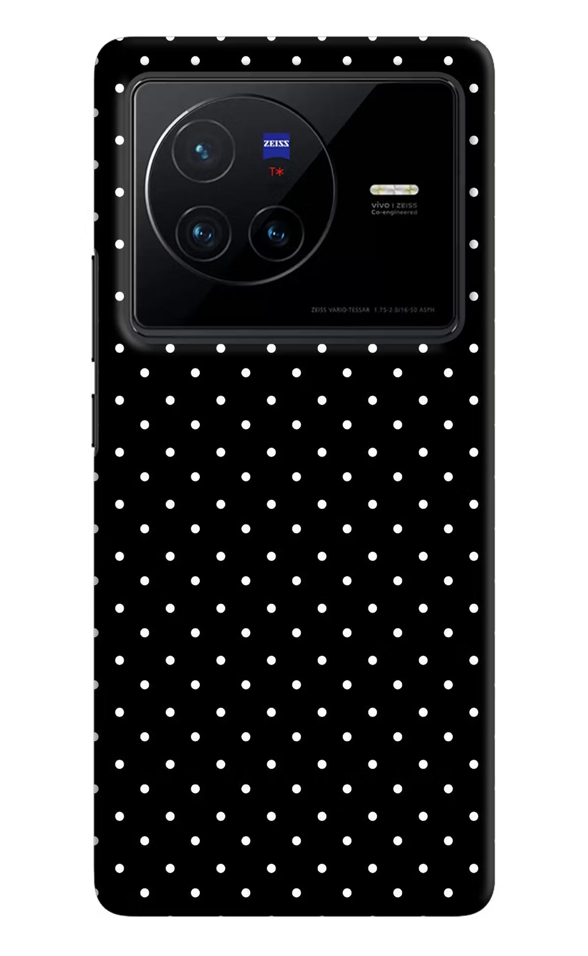 White Dots Vivo X80 Hard Case Back Cover by Casekaro