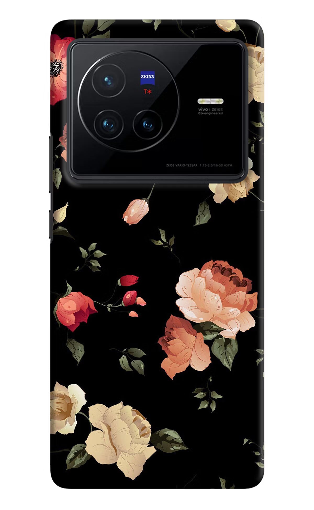 Flowers Vivo X80 Hard Case Back Cover by Casekaro